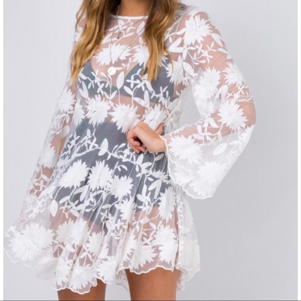 INDIGO SKIES MINI DRESS PRINCESS POLLY